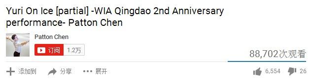 陈沛佟表演《Yuri On ICE》获世界各国网友称赞